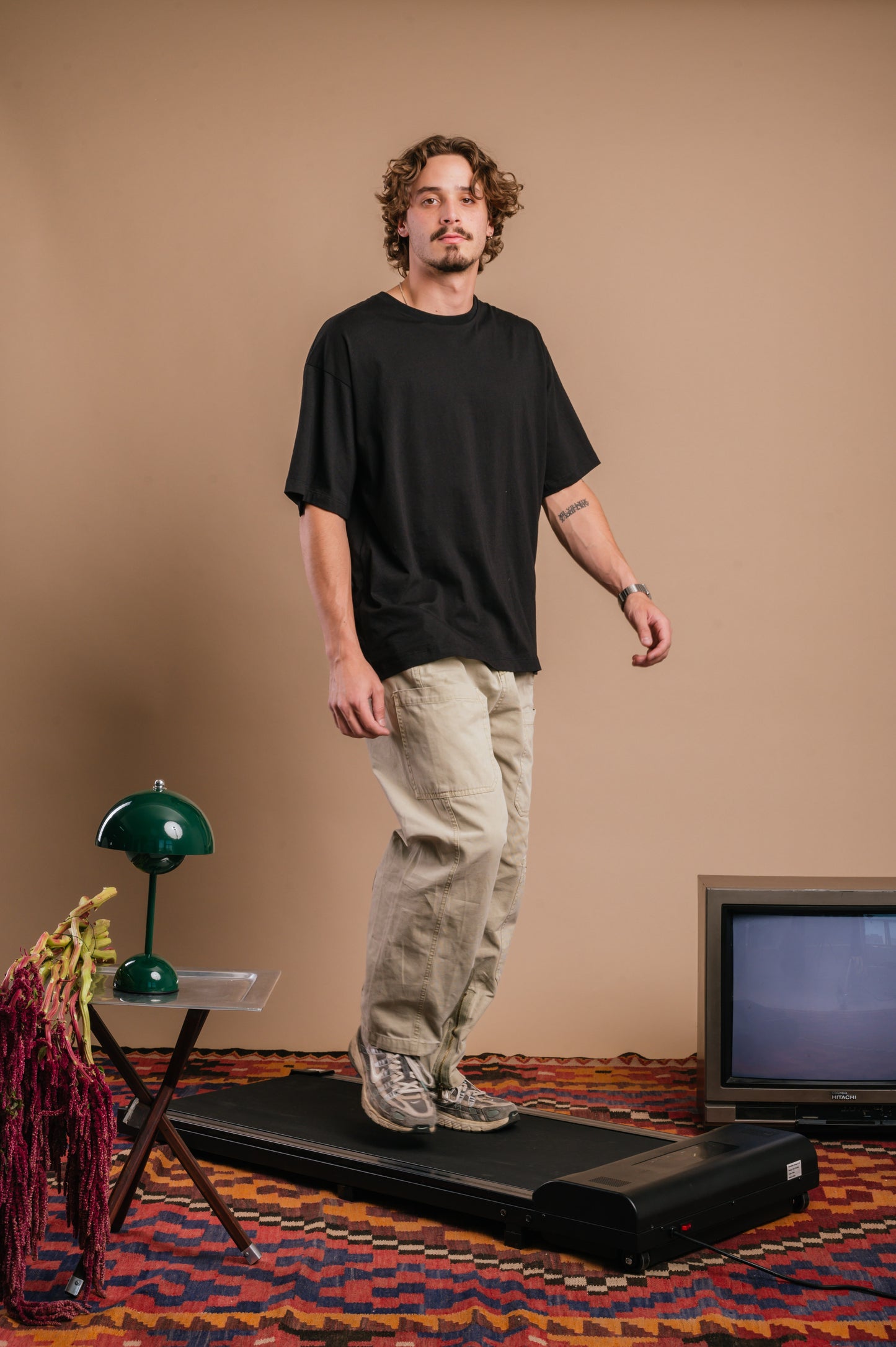 Oversized Tee Negra para Hombre