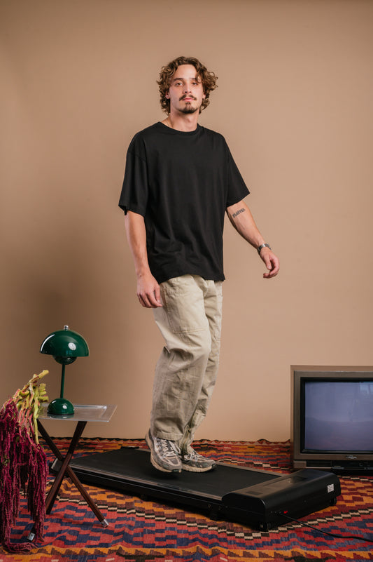 Oversized Tee Negra para Hombre